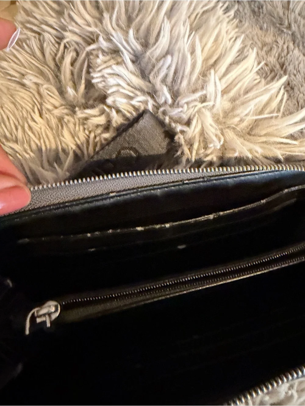 Calvin Klein Black Zip Wallet with Embossed cK